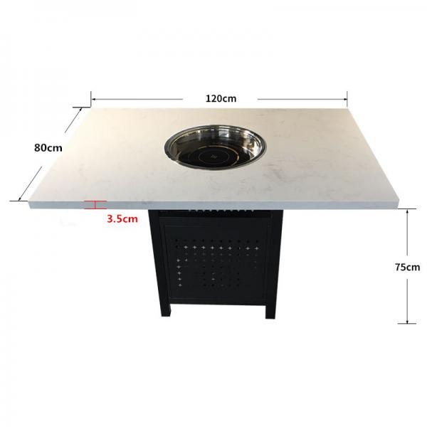 Korean Bbq Grill Dining Table 