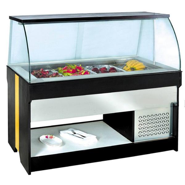 China factory stainless steel counter top cold food bar salad bar for sale